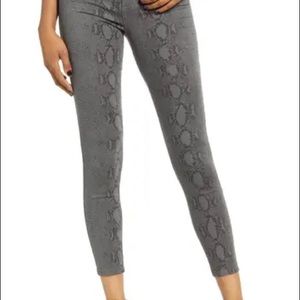 STS BLUE Ellie Snake Print High Rise Ankle Skinny